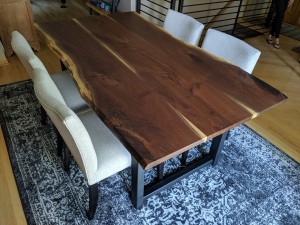 walnut live edge dining table 3 board minneapolis st. paul mn 3            